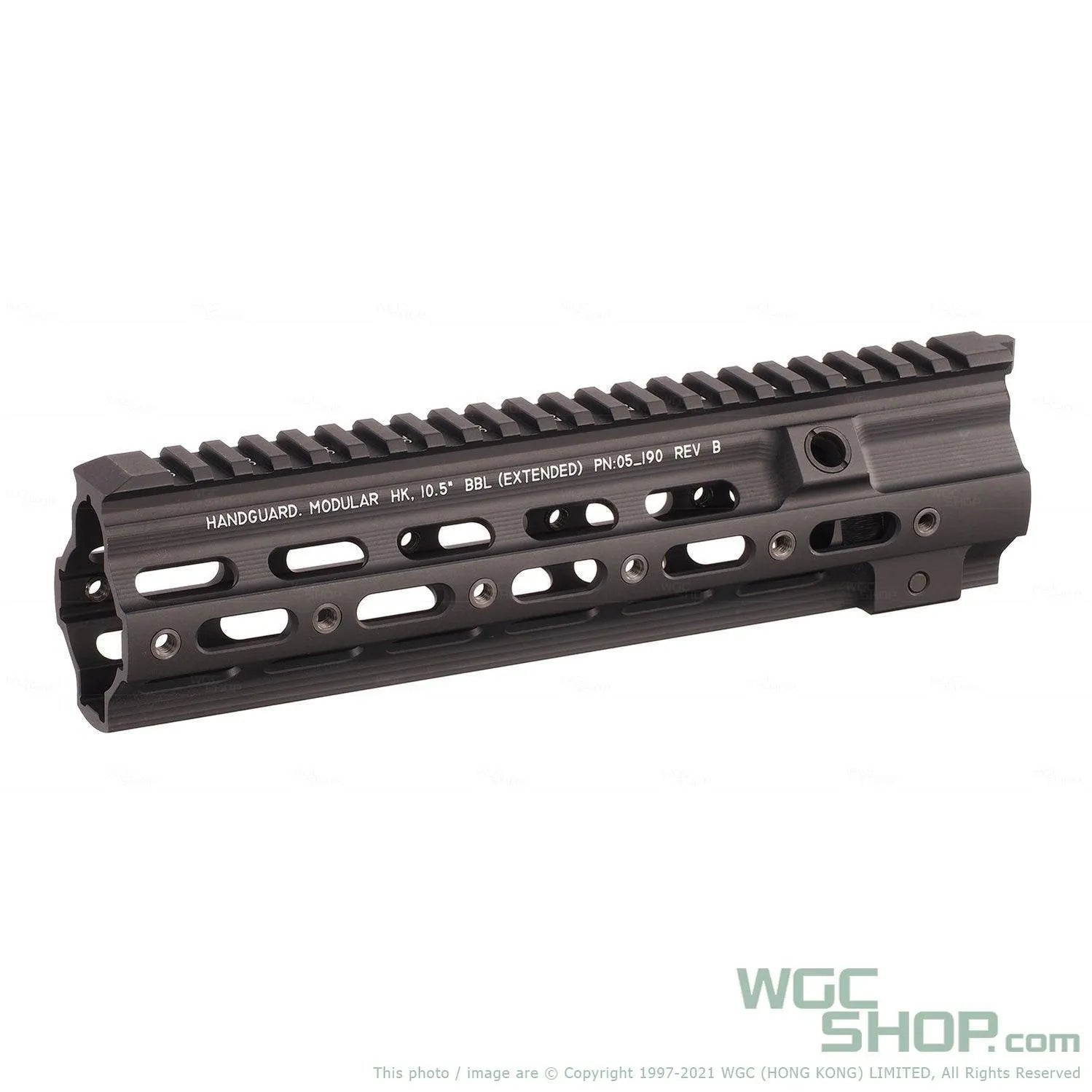 5KU 10.5 Inch SMR Rail for HK416 AEG & GBB Airsoft - R TYPE ( Black )