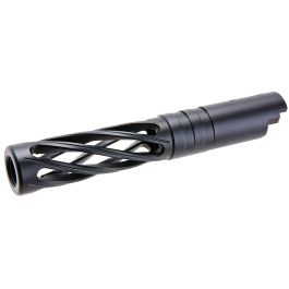 Dr. Black Hi-Capa 4.3 GBB Outer Barrel (Type-Dinging, 6063 Aluminum, Black)