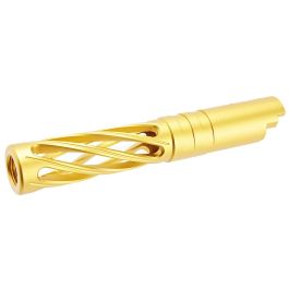 Dr. Black Hi-Capa 4.3 GBB Outer Barrel (Type-Dinging, 6063 Aluminum, Gold)