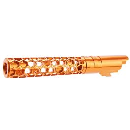 Dr. Black Hi-Capa 5.1 GBB Outer Barrel (Type -Favos, 6063 Aluminum, Orange)
