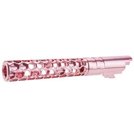 Dr. Black Hi-Capa 5.1 GBB Outer Barrel (Type -Favos, 6063 Aluminum, Pink)