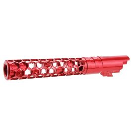 Dr. Black Hi-Capa 5.1 GBB Outer Barrel (Type -Favos, 6063 Aluminum, Red)
