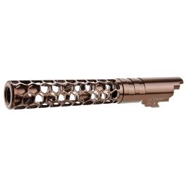 Dr. Black Hi-Capa 5.1 GBB Outer Barrel (Type -Favos, 6063 Aluminum, Tan)