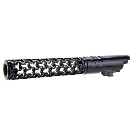 Dr. Black Hi-Capa 5.1 GBB Outer Barrel (Type -Geom, 6063 Aluminum, Black)