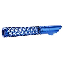 Dr. Black Hi-Capa 5.1 GBB Outer Barrel (Type -Geom, 6063 Aluminum, Blue)