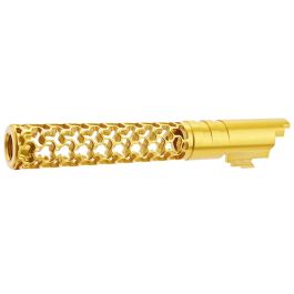 Dr. Black Hi-Capa 5.1 GBB Outer Barrel (Type -Geom, 6063 Aluminum, Gold)