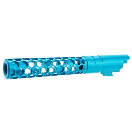 Dr. Black Hi-Capa 5.1 GBB Outer Barrel (Type -Favos, 6063 Aluminum, Aqua)