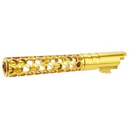 Dr. Black Hi-Capa 5.1 GBB Outer Barrel (Type -Favos, 6063 Aluminum, Gold)
