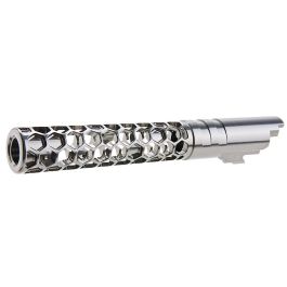 Dr. Black Hi-Capa 5.1 GBB Outer Barrel (Type -Favos, 6063 Aluminum, Grey)
