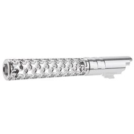 Dr. Black Hi-Capa 5.1 GBB Outer Barrel (Type -Geom, 6063 Aluminum, Silver)