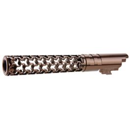Dr. Black Hi-Capa 5.1 GBB Outer Barrel (Type -Geom, 6063 Aluminum, Tan)