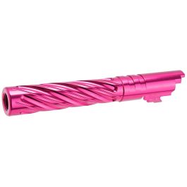 Dr. Black Hi-Capa 5.1 GBB Outer Barrel (Type -Spiral Storm, 6063 Aluminum, Magenta)