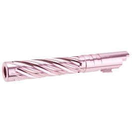 Dr. Black Hi-Capa 5.1 GBB Outer Barrel (Type -Spiral Storm, 6063 Aluminum, Pink)