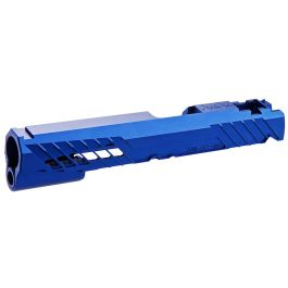 Dr. Black Tokyo Marui Hi Capa 5.1 GBB Slide (Type 300R, Aluminum, Blue) - with Marking