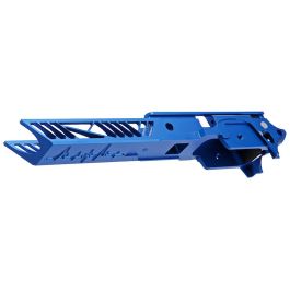 Dr. Black Tokyo Marui Hi Capa GBB Frame (CNC Aluminum, 4.3 inch, Type 1) - Blue