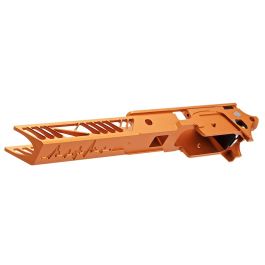Dr. Black Tokyo Marui Hi Capa GBB Frame (CNC Aluminum, 4.3 inch, Type 1) - Orange