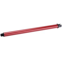 Dr. Black Tokyo Marui MWS GBBR Outer Barrel (Carbon Fiber, 12 inch) - Red