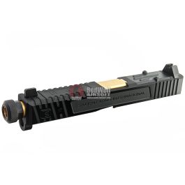 EMG SAI Tier One Slide Kit w/ RMR Cut (by G&P) - Gold Barrel for Tokyo Marui G17 GBB Pistol