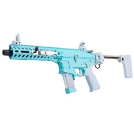 G&G FAR 9 Rapid Folding PCC Airsoft AEG Rifle - Macaron Blue