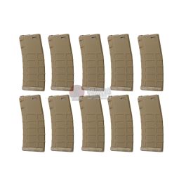 G&P M4 Magazine (130 rounds GMAG AEG Magazine, 10pcs/Set) - FDE