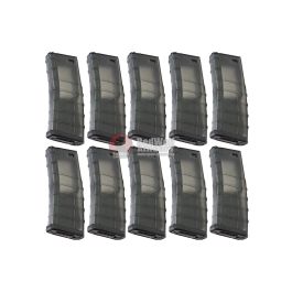 G&P M4 Magazine (340 rounds GMAG AEG Magazine, 10pcs/Set) - Transparent