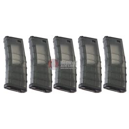 G&P GMAG 340rds Hi-Cap Magazine (Transparent) for Tokyo Marui M16 Series (5pcs / Set)