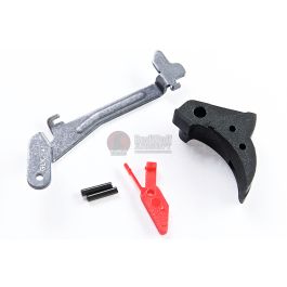 Guarder Smooth Trigger & Lever Group for Tokyo Marui Model 17 / 22 / 26 / 34 - Black/Red