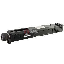 Guns Modify CNC SA Aluminum Slide Set for Tokyo Marui G17 GBB (RMR Cut) - Silver Outer Barrel