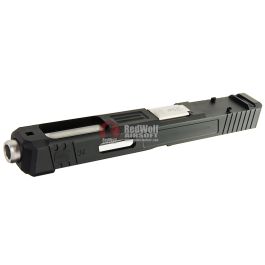 Guns Modify SA G34 + RMR Slide with Stainless Steel Silver Barrel for Tokyo Marui G17 / G18C GBB Ver