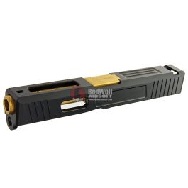 Guns Modify SA T1 Aluminum Slide with Gold Titanium Nitride Stainless Steel Barrel Set for Tokyo Mar