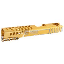 Gunsmith Bros CNC Aluminum Design 18 Single Slide Tokyo Marui Hi Capa 5.1 GBB - Gold 2 Tone