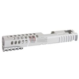 Gunsmith Bros CNC Aluminum Design 18 Single Slide Tokyo Marui Hi Capa 5.1 GBB - Silver