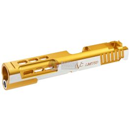 Gunsmith Bros CNC Aluminum STI DVC STD Single Slide for Tokyo Marui Hi-Capa GBB Series - Gold 2 Tone