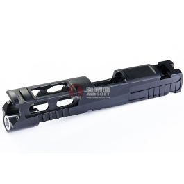 Gunsmith Bros CNC Aluminum Ultra Cut 4.3 Single Slide w/Sight(Tokyo Marui Hi-Capa 4.3 GBB Pistol)Bla