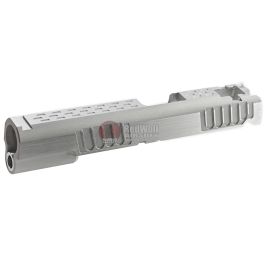 Gunsmith Bros Standard Single Slide Stacca Style for Tokyo Marui Hi-Capa 5.1/ 4.3/ 1911 GBB - Silver