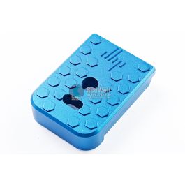 JL Progression Tokyo Marui G Series GBB Magazine Base Pad (MagShoe) - Blue, Aluminum