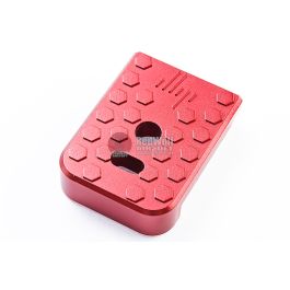 JL Progression Tokyo Marui G Series GBB Magazine Base Pad (MagShoe) - Red, Aluminum
