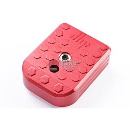 JL Progression Tokyo Marui Hi Capa GBB Series Magazine Base Pad (MagShoe) - Red, Aluminum