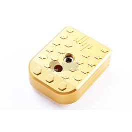 JL Progression Tokyo Marui Hi Capa GBB Series Magazine Base Pad (MagShoe) - Gold, Aluminum