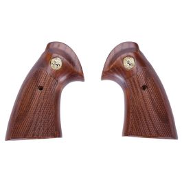 King Arms Python 357 / Evil Series Real Wood Grip Panel w/ Golden Plate