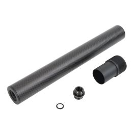 Laylax PSS VSR-10 Short Carbon Outer Barrel (257mm) - Black