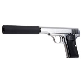 Marushin Browning M1910 Secret Agent Model Gun - Silver