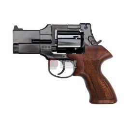 Marushin Mateba Revolver 6mm X-Cartridge Series 3 inch Wood Deep Black