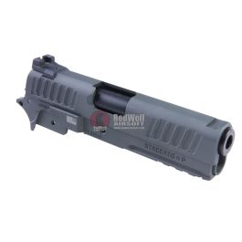 Nova CNC Aluminum STI Staccato-P 9mm Kit for Tokyo Marui Hi-Capa 5.1 / 4.3 GBB Series - Titanium Gre