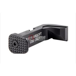 PTS ZEV Mag Release Button Kit for Tokyo Marui Model 17 GBB - Black & Silver