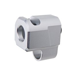 Revanchist Airsoft Hi Capa GBB ST Style Compensator (11mm CW to 14mm CCW, Silver)