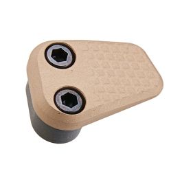 Revanchist Airsoft VFC M4 GBBR Mag Release (CNC Aluminum, Type A, Tan)