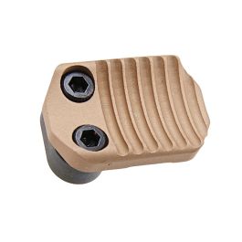 Revanchist Airsoft VFC M4 GBBR Mag Release (CNC Aluminum, Type B, Tan)