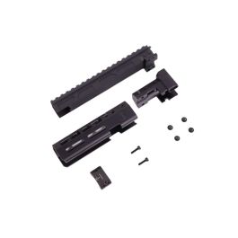 RGW JM Style M-Lok Handguard Rail for Tokyo Marui AK GBB / GHK AK GBB / AK AEG Airsoft (6.1 inch, BK