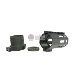RGW M4 QD Takedown System MLOK Handguard for WE /VFC M4/ AR15 GBBR - Black (4 inch)